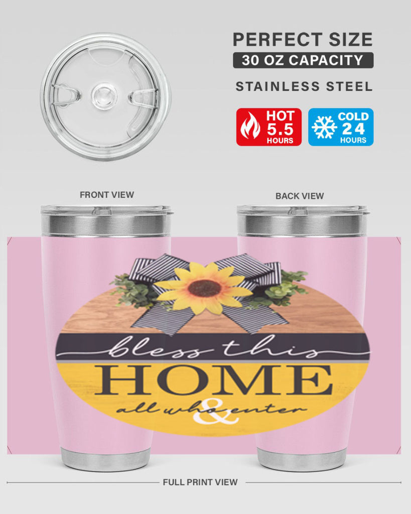 Bless this Home and all Mockup56#- spring- Tumbler