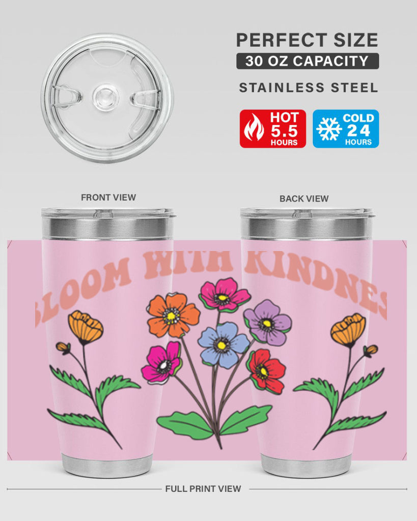 Bloom with Kindness  92#- spring- Tumbler