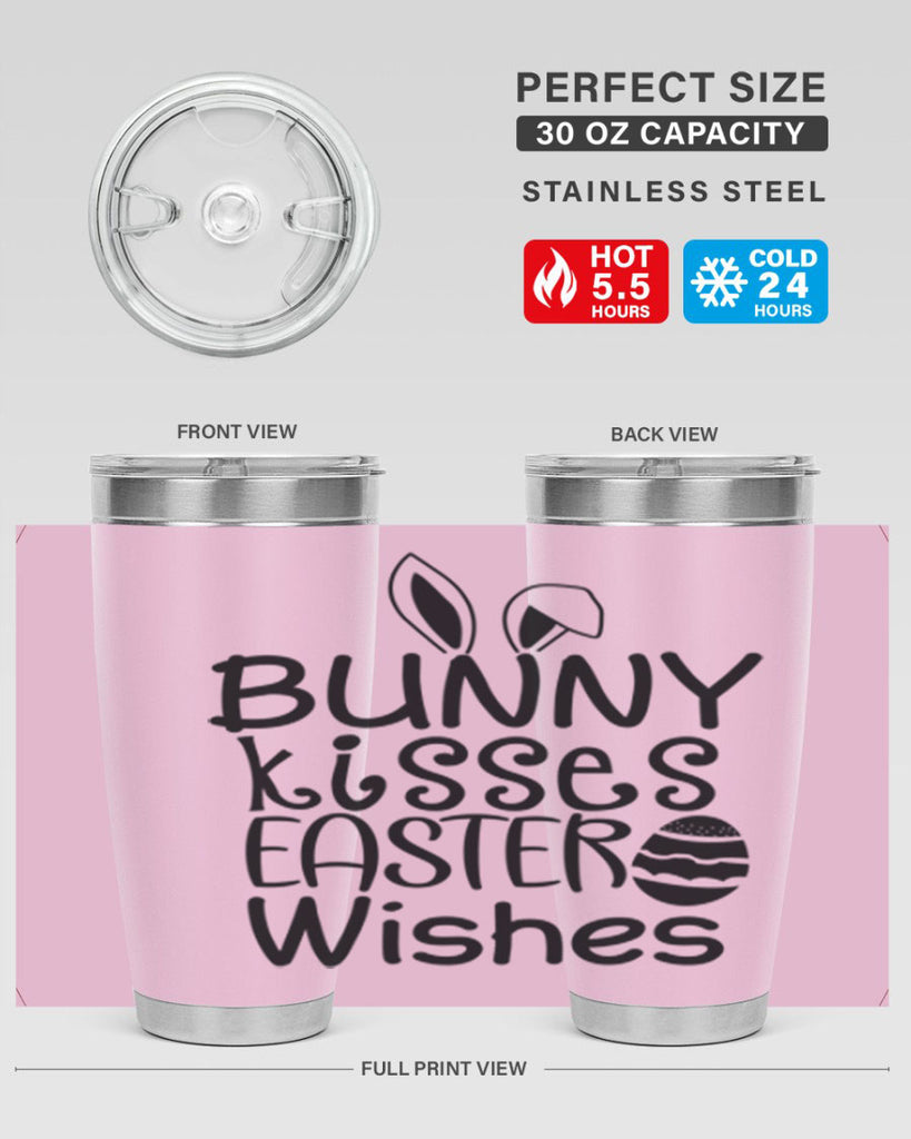 Bunny kisses easter wishes  94#- spring- Tumbler