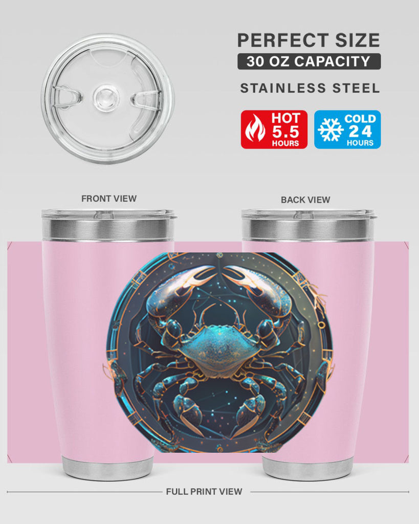 Cancer 147#- zodiac- Tumbler