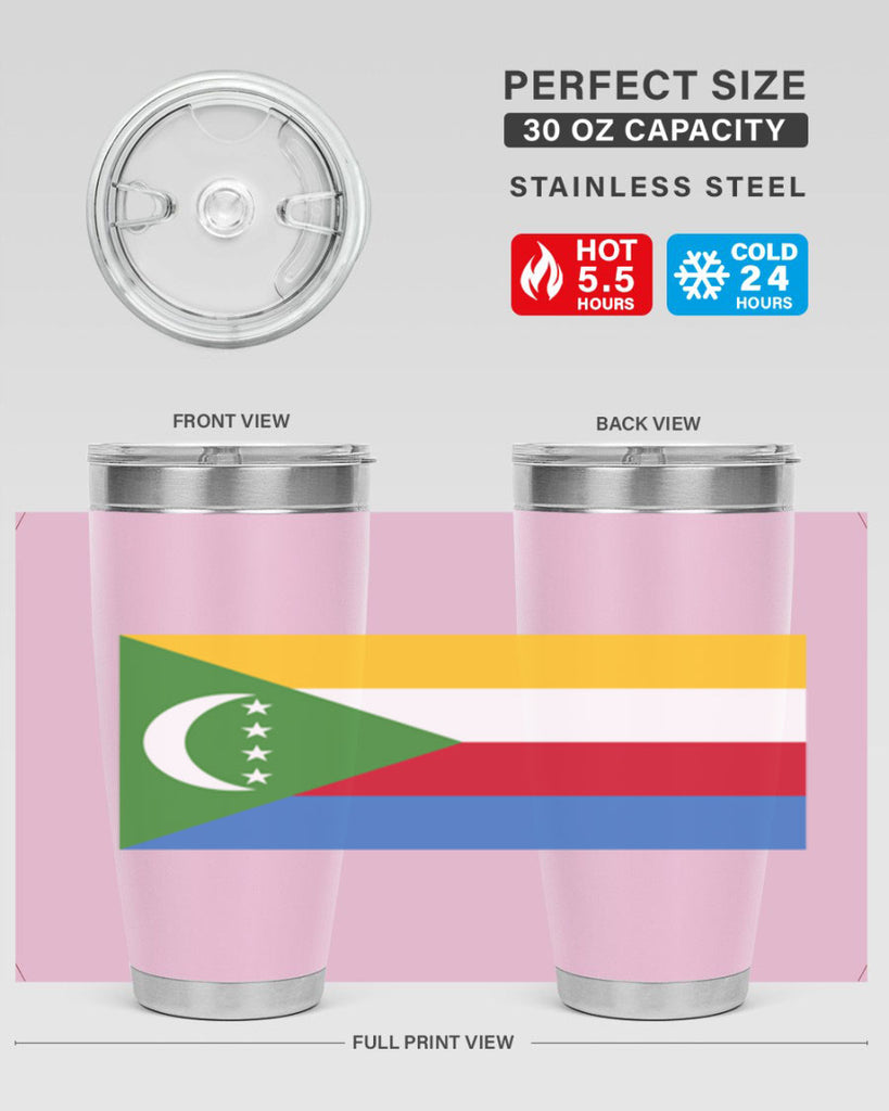 Comoros 160#- world flags- Tumbler