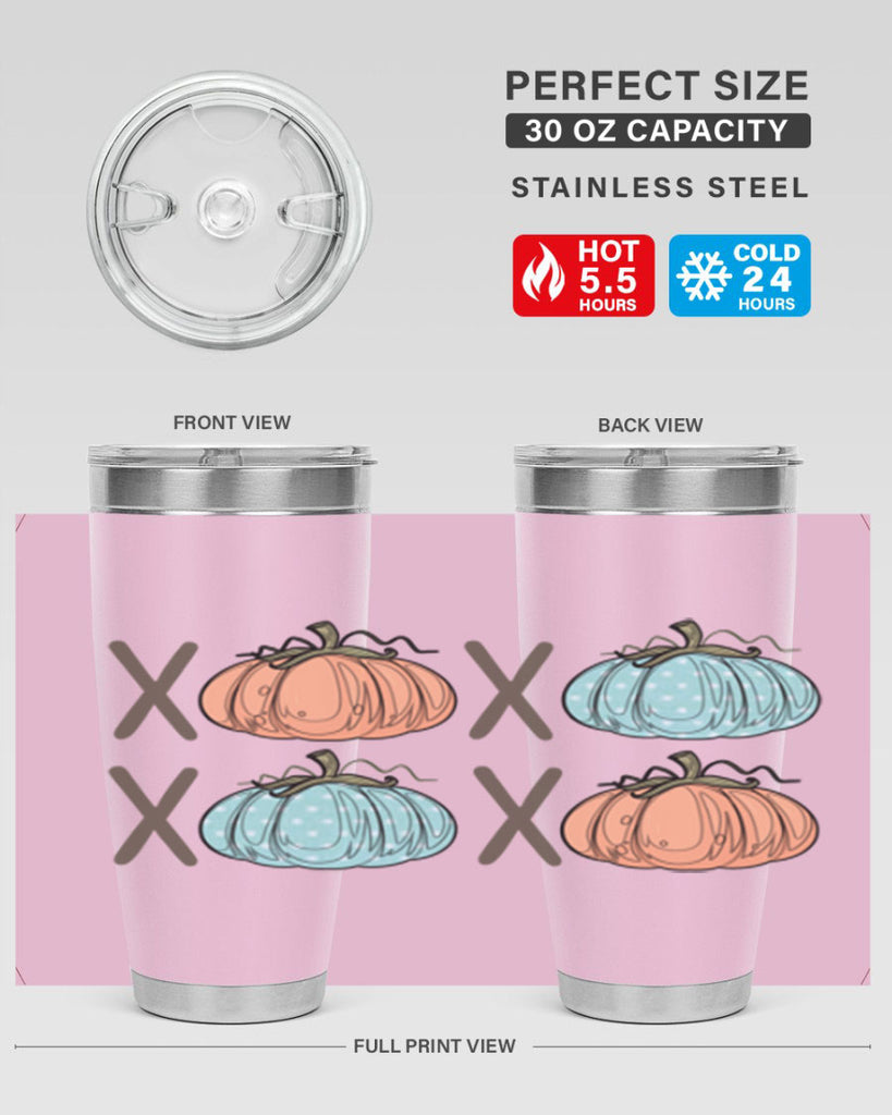 Fall Pumpkin XOXO 129#- fall- Tumbler