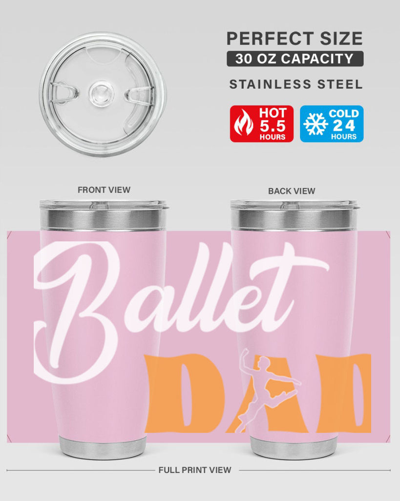 Fitted Dance Dad Ballet SVG Ballet 39#- ballet- Tumbler
