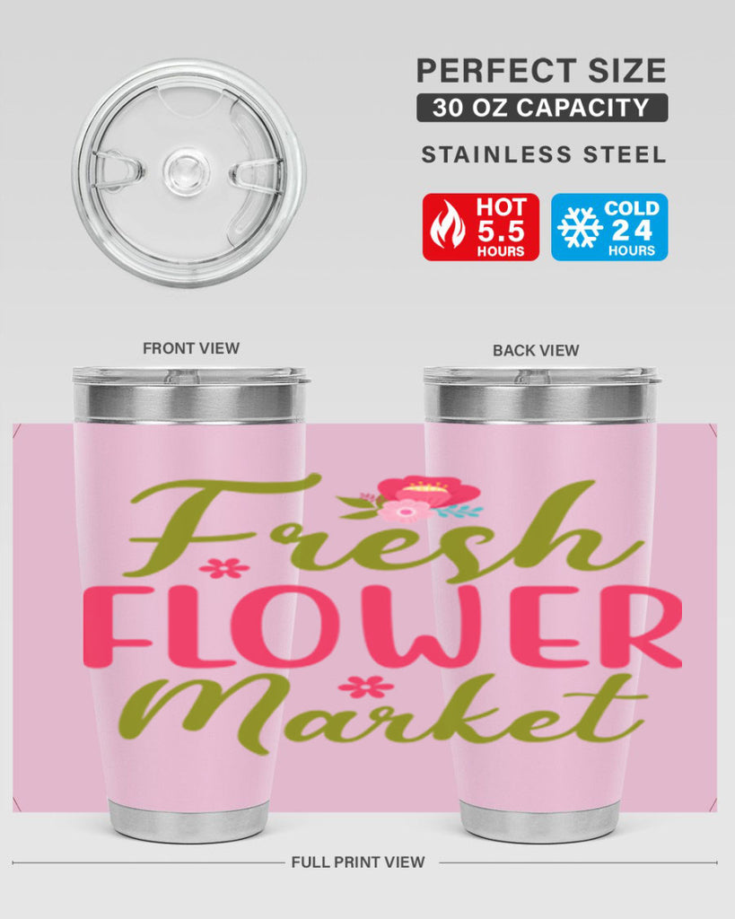 Fresh Flower Market 144#- spring- Tumbler