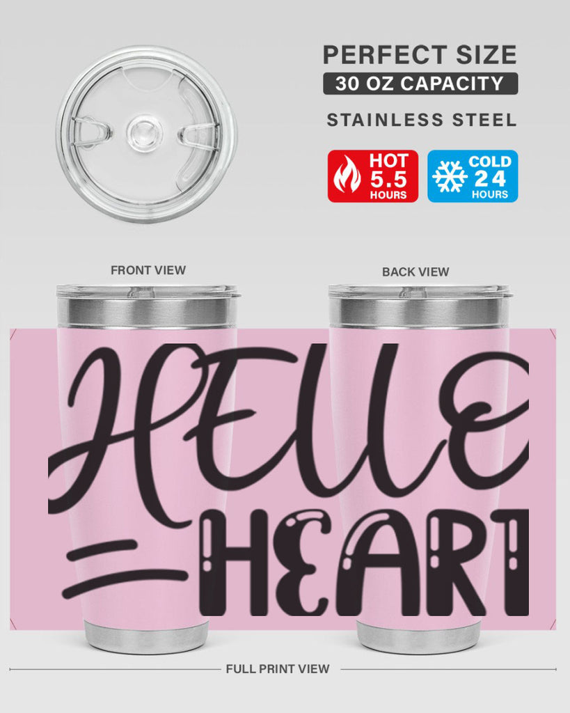HELLO HEART  220#- spring- Tumbler