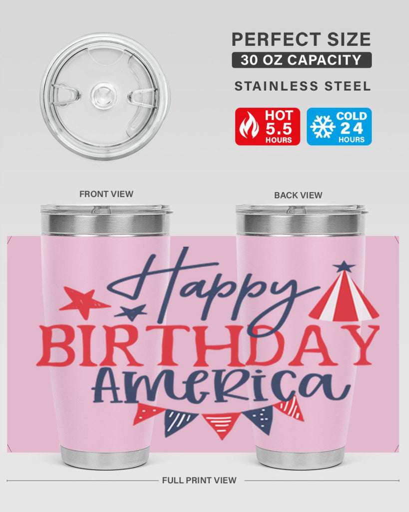 Happy Birthday america Style 30#- Fourt Of July- Tumbler