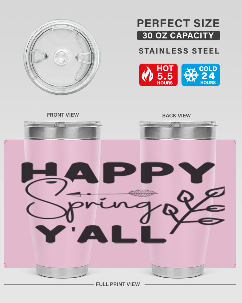 Happy Spring Yall 170#- spring- Tumbler