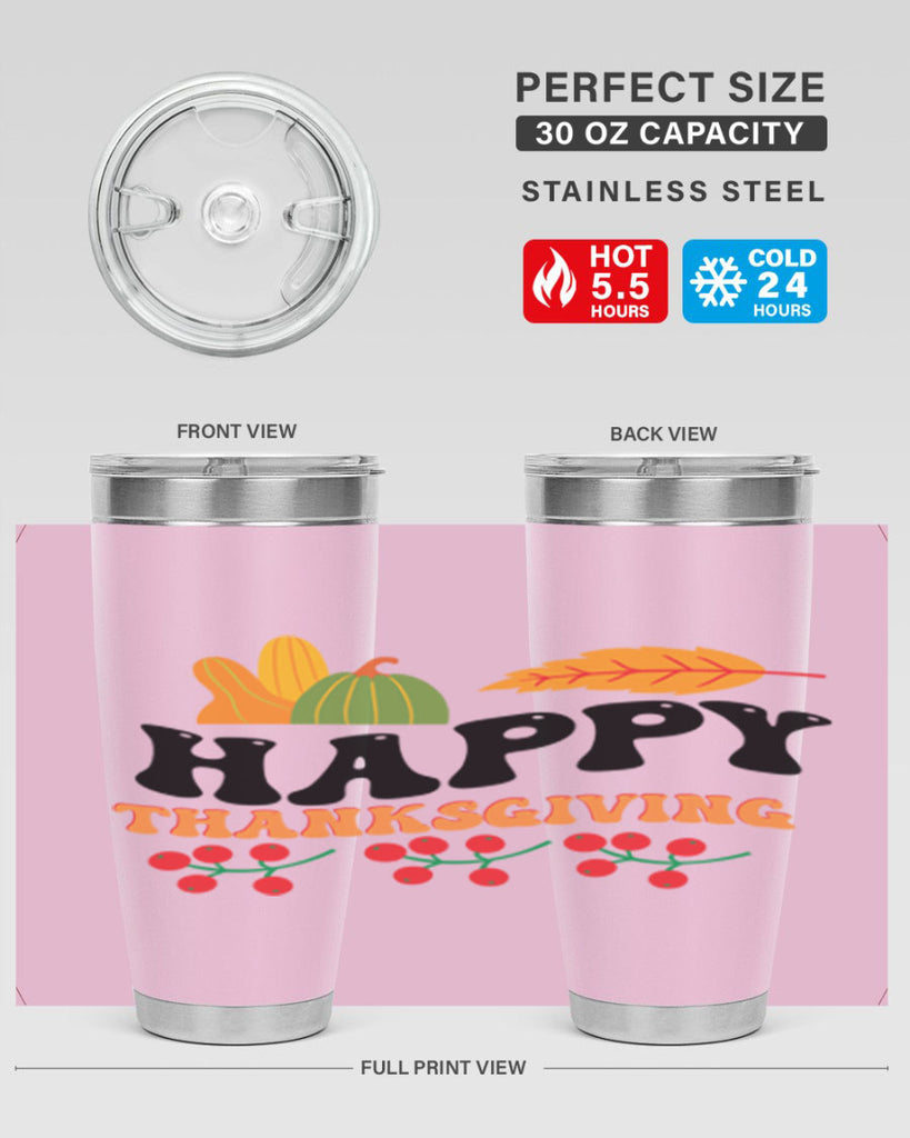 Happy Thanksgiving 251#- fall- Tumbler
