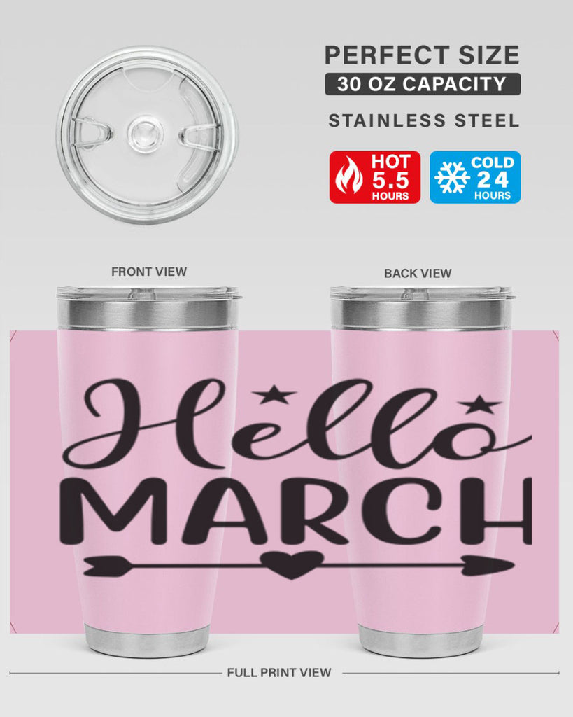 Hello March 184#- spring- Tumbler