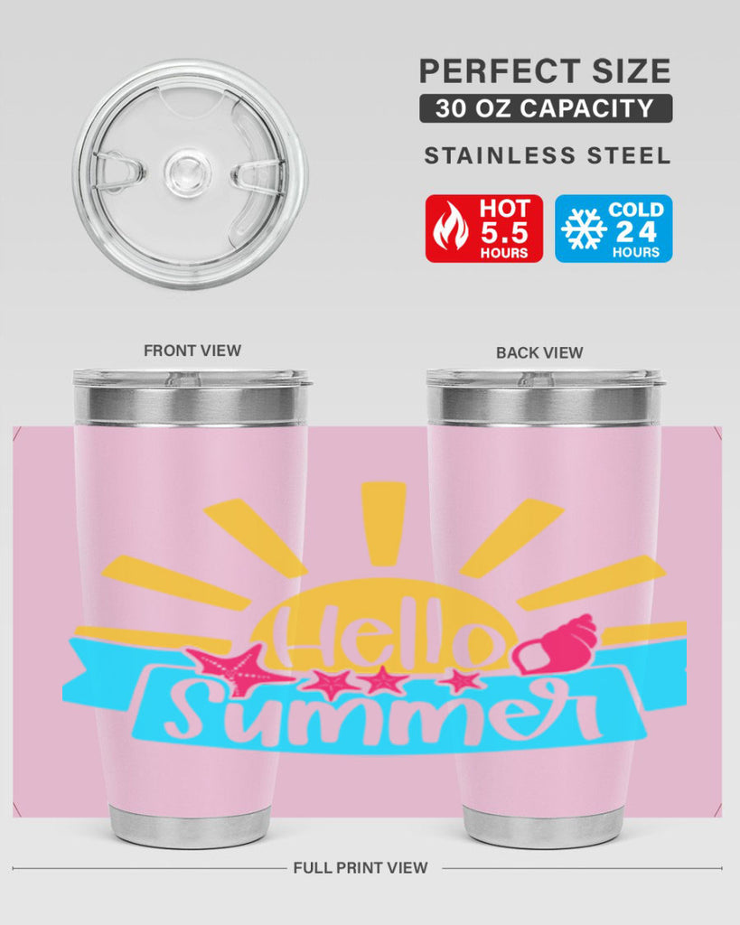 Hello Summer Style 38#- summer- Tumbler