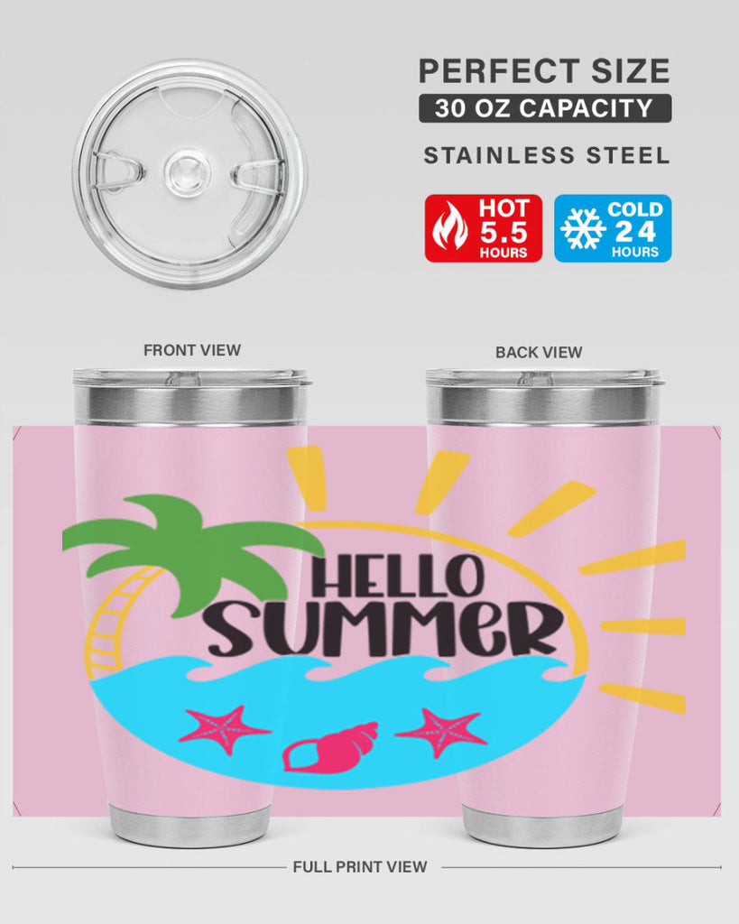 Hello Summer Style 40#- summer- Tumbler
