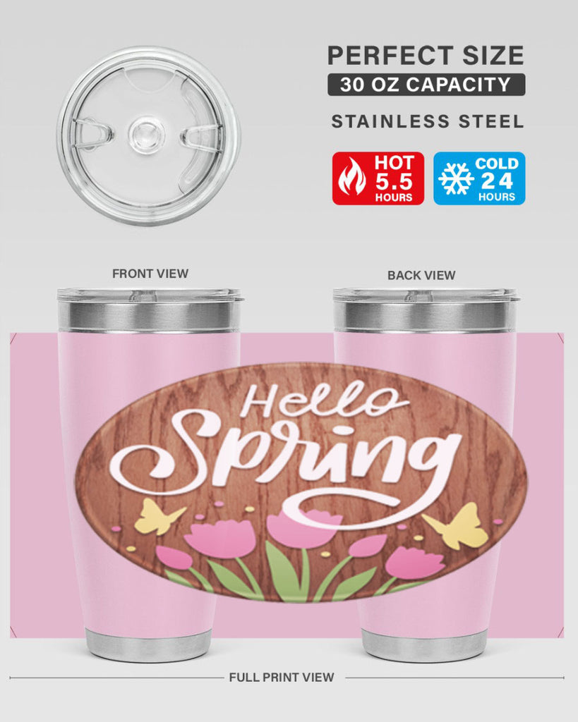 Hello spring Mockup202#- spring- Tumbler