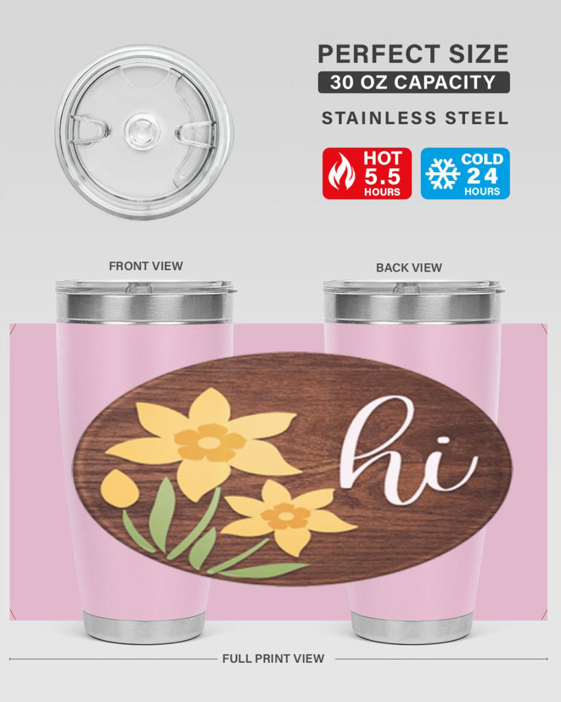 Hi daffodil flower Mockup235#- spring- Tumbler