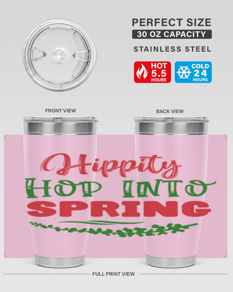 Hippity Hop into Spring 239#- spring- Tumbler