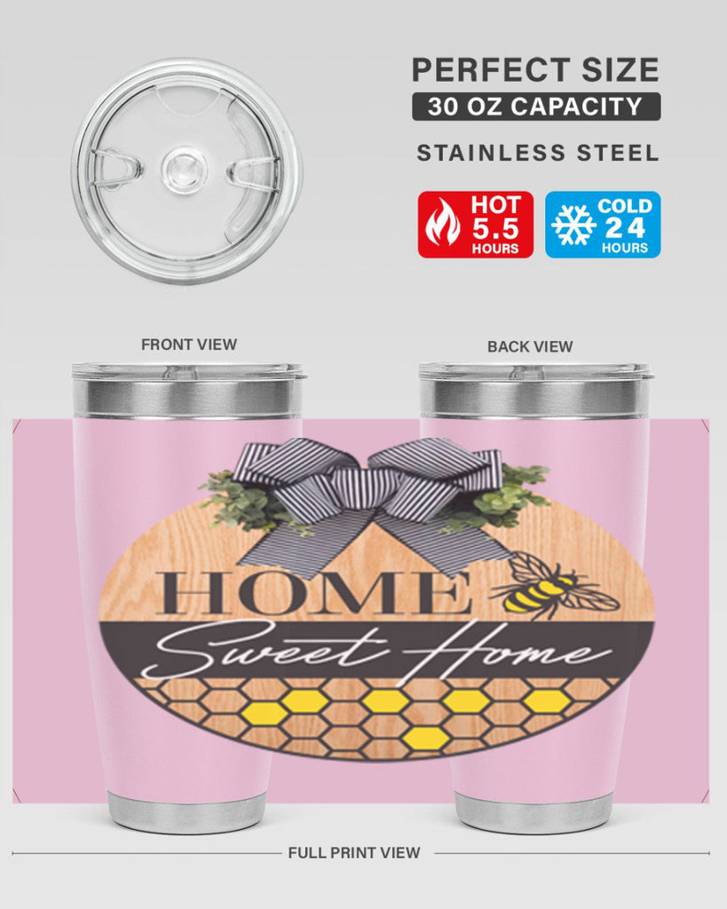 Home Sweet home bee and hive Mockup241#- spring- Tumbler