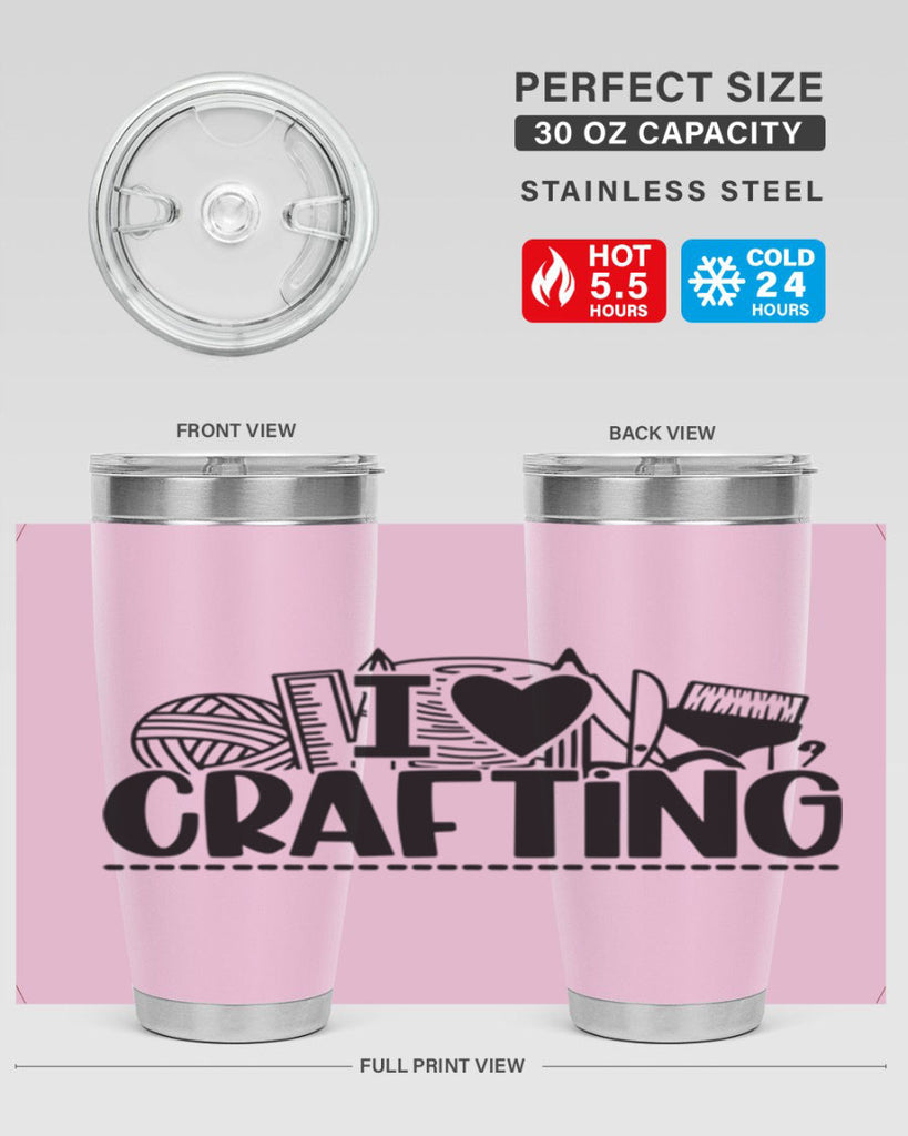 I Love Crafting 20#- crafting- Tumbler