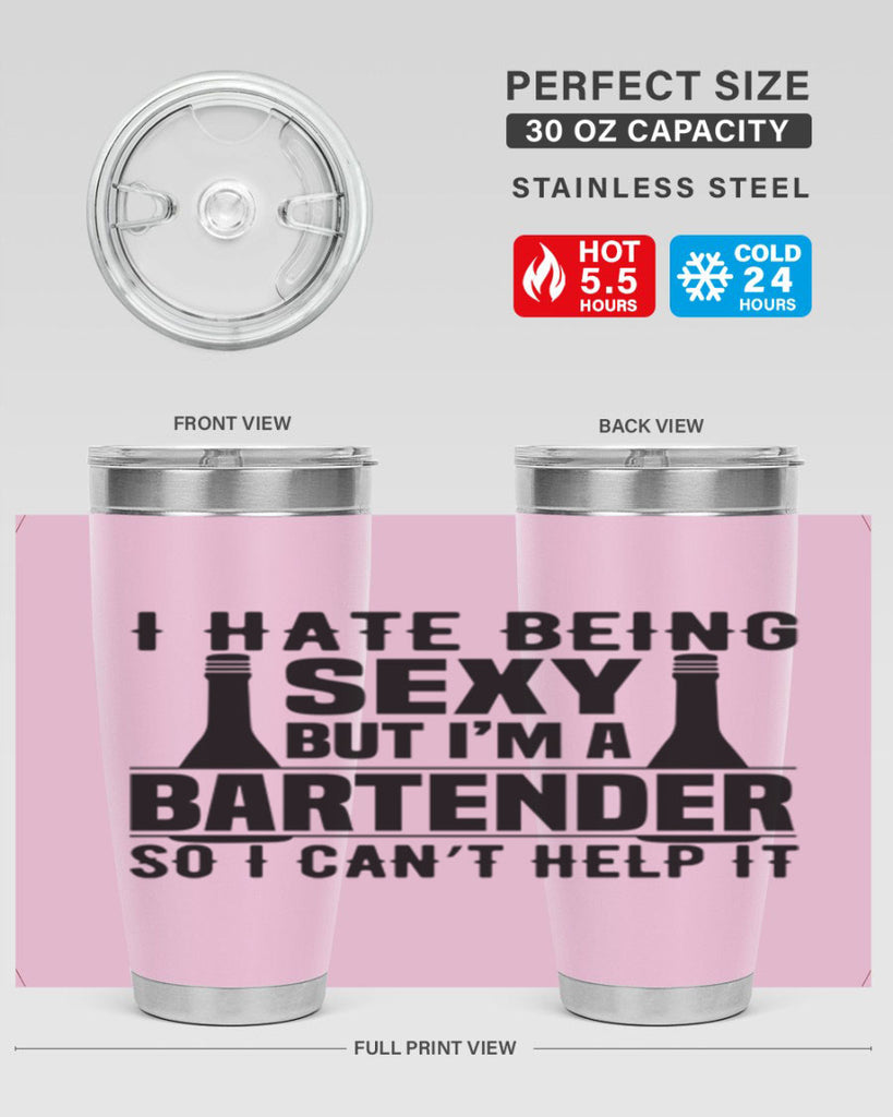 I hate being Style 1#- bartender- tumbler