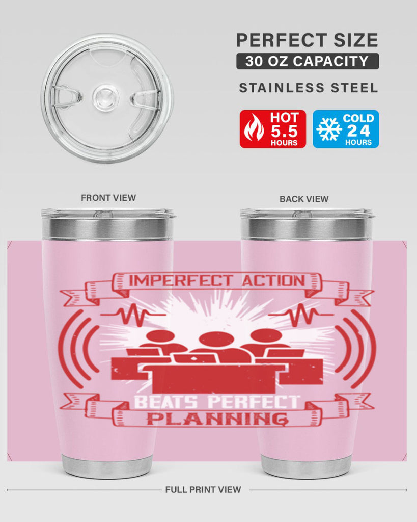 Imperfect action beats perfect planning Style 29#- coaching- tumbler