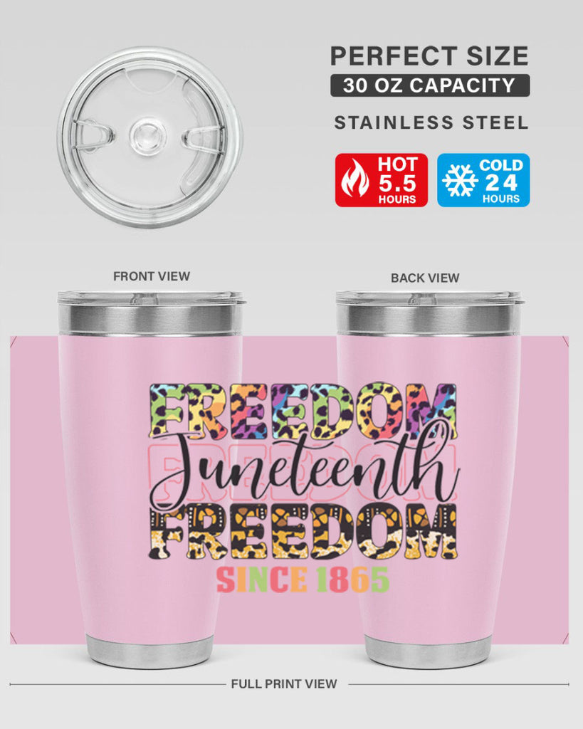 Juneteenth Freedom Since 1865 Png 36#- Juneteenth- tumbler