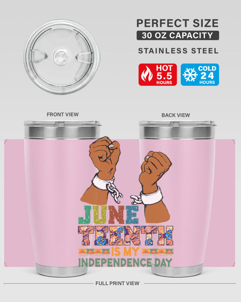 Juneteenth Is My Independence Day Png 29#- Juneteenth- tumbler