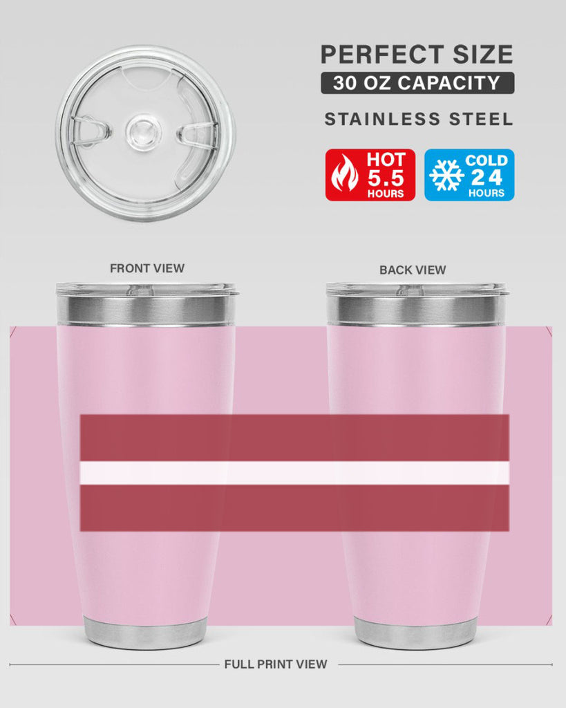 Latvia 104#- world flags- Tumbler