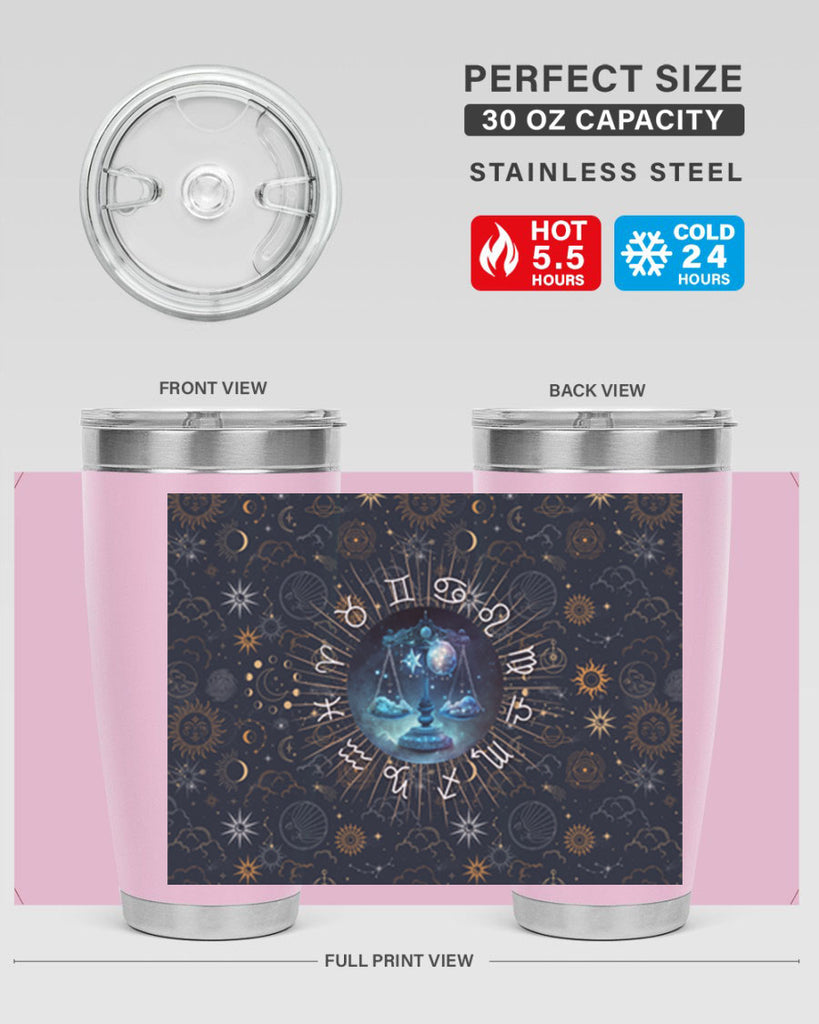 Libra Straight 317#- zodiac- Tumbler