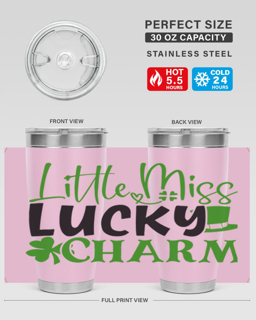 Little Miss Lucky Charm Style 154#- St Patricks Day- Tumbler