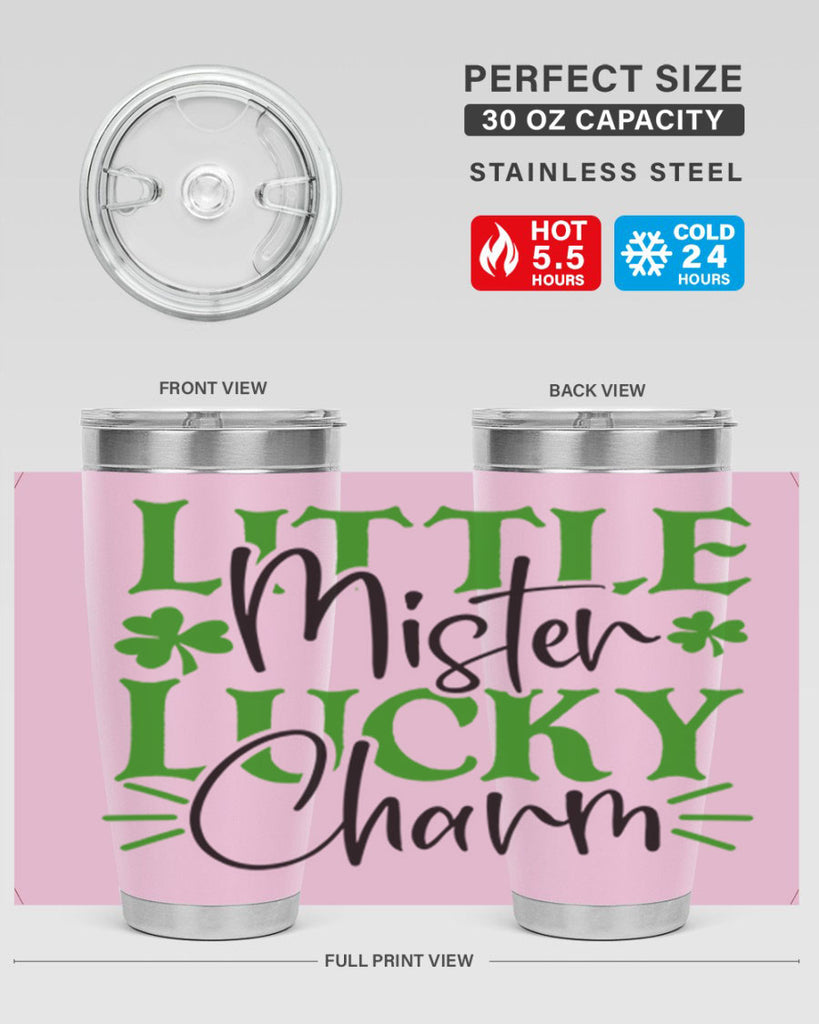 Little Mister Lucky Charm Style 153#- St Patricks Day- Tumbler