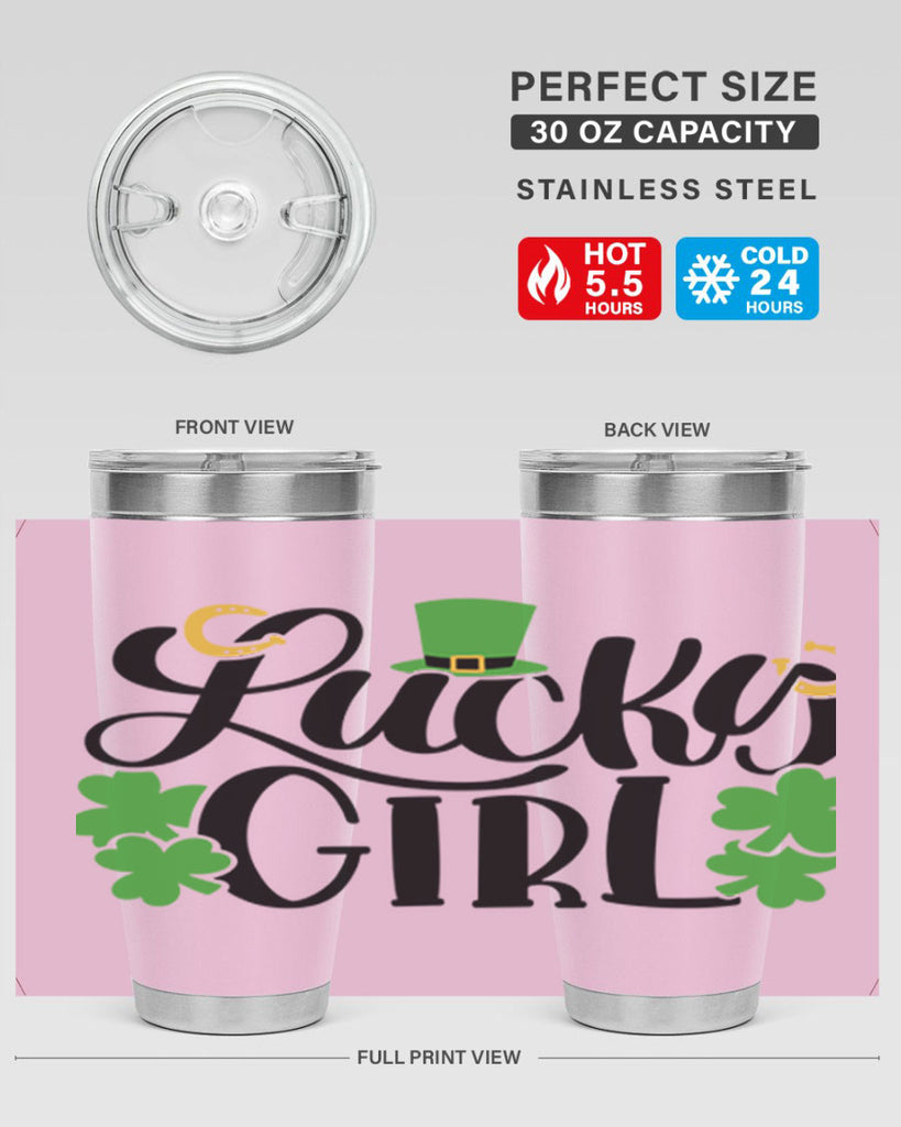 Lucky Girl Style 56#- St Patricks Day- Tumbler