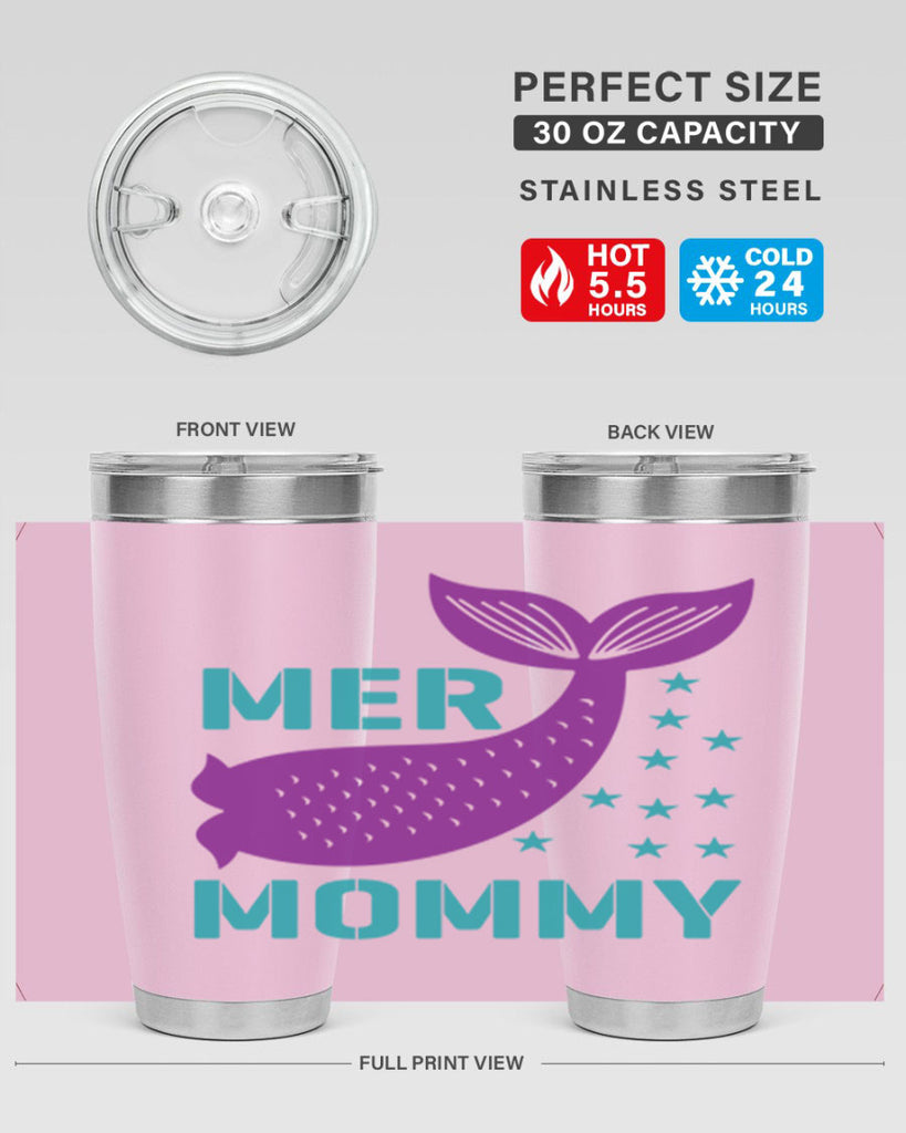 Mer Mommy 342#- mermaid- Tumbler