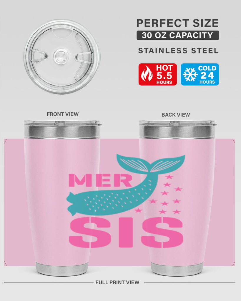 Mer Sis 345#- mermaid- Tumbler
