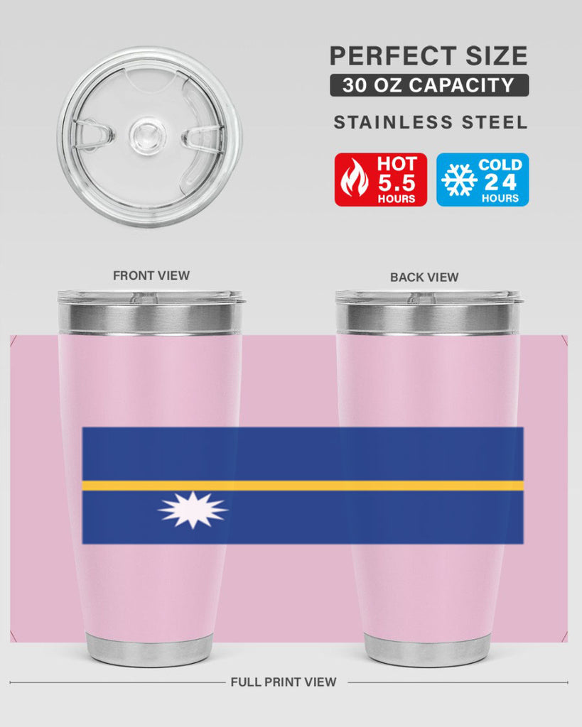 Nauru 77#- world flags- Tumbler