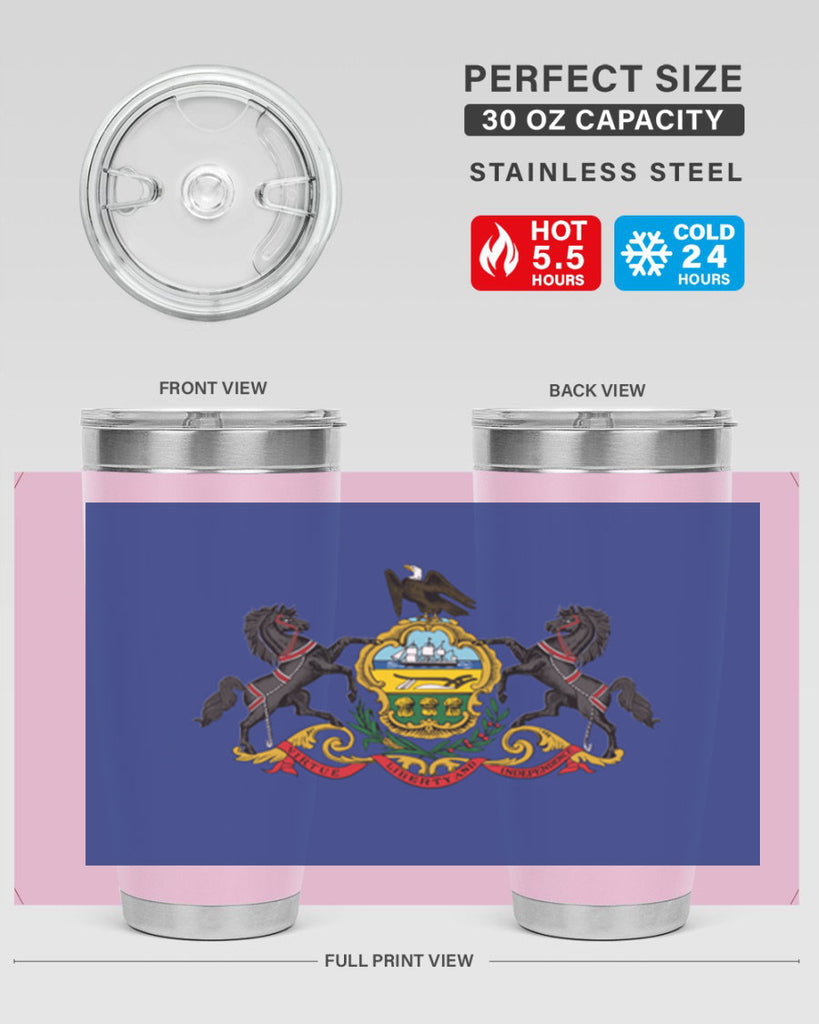 Pensilvania 14#- Us Flags- Tumbler