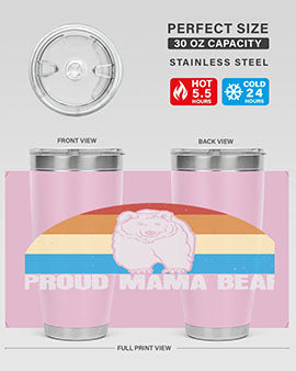 Proud mama bear 26#- Bears- Tumbler
