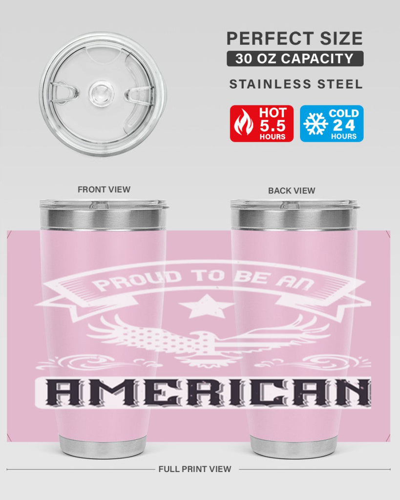 Proud to be an American Style 189#- Fourt Of July- Tumbler