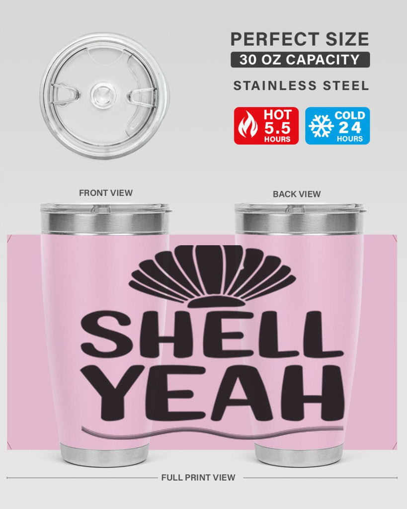Shell yeah 597#- mermaid- Tumbler