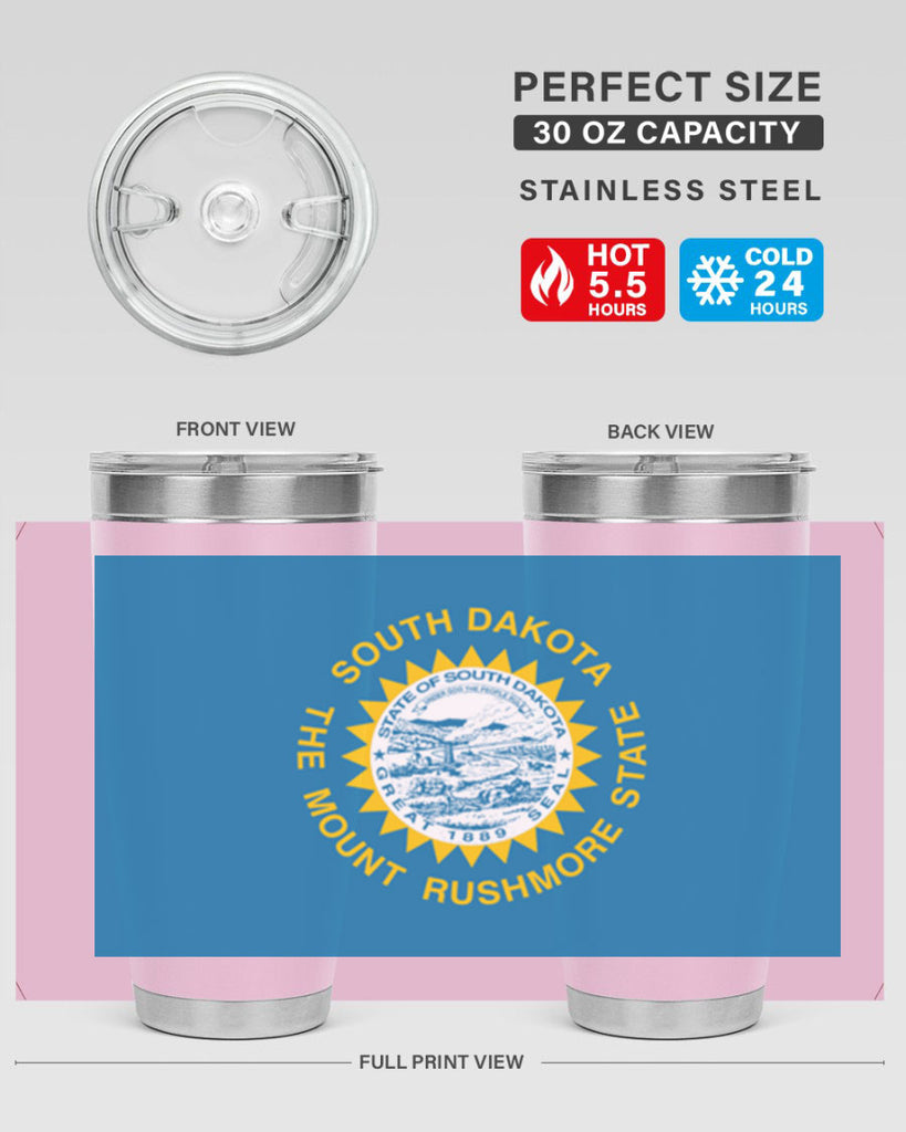 South Dakota 11#- Us Flags- Tumbler