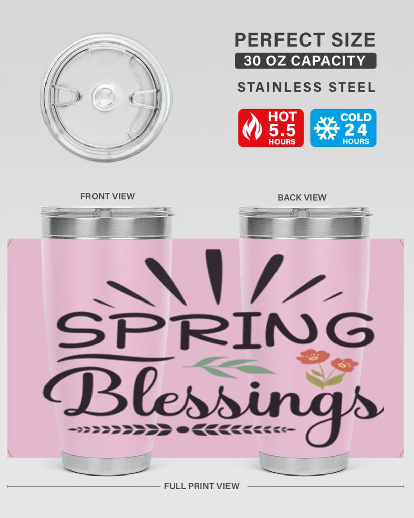 Spring Blessings  482#- spring- Tumbler