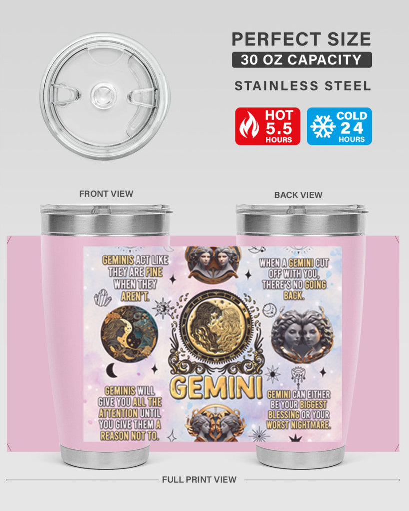 StraightGemini 472#- zodiac- Tumbler