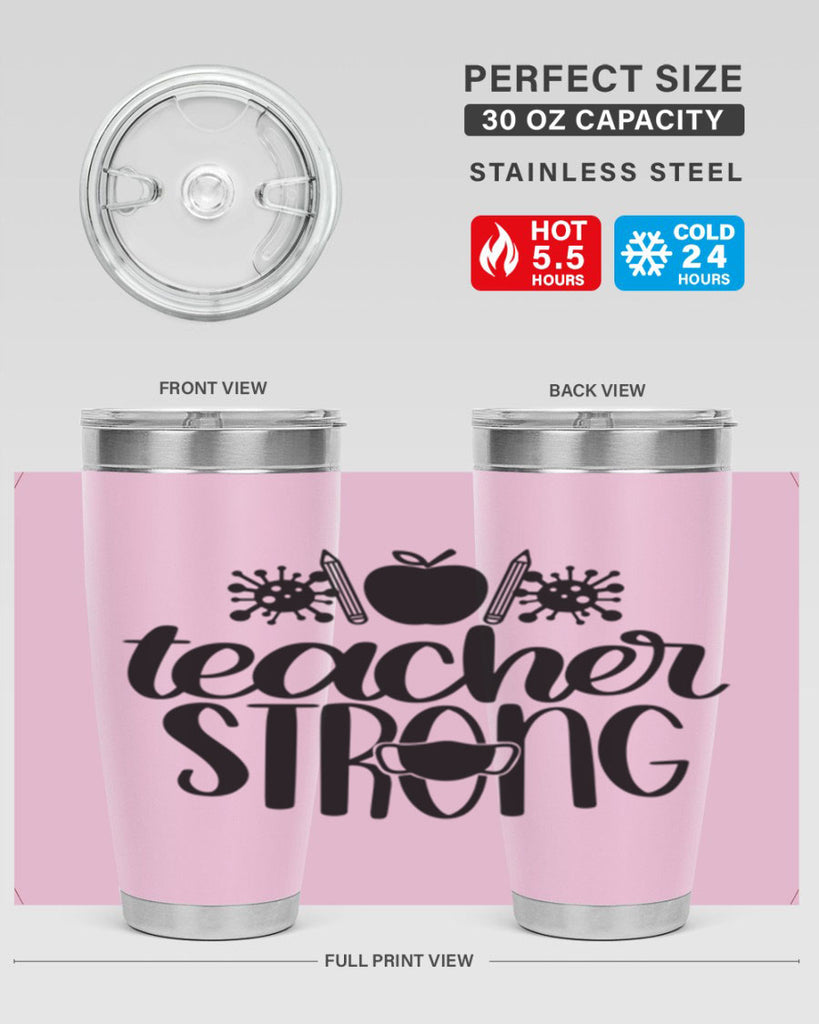 Teacher Strong Style 47#- teacher- tumbler
