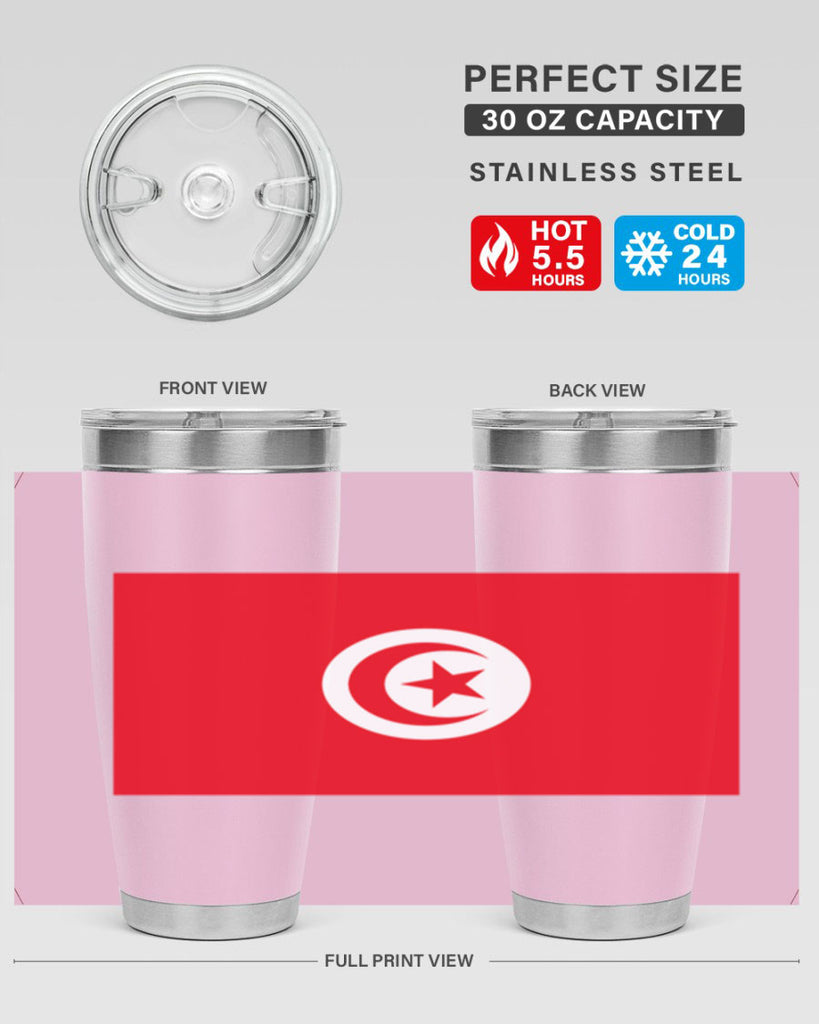 Tunisia 18#- world flags- Tumbler