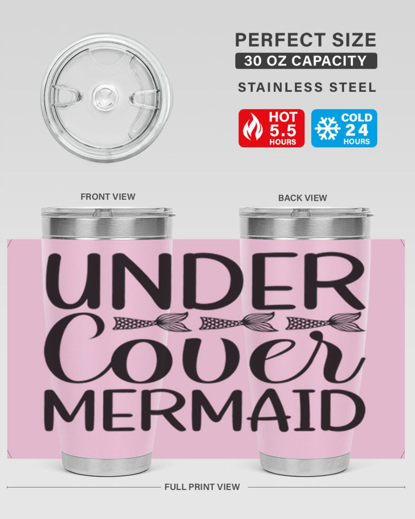 Under Cover Mermaid 647#- mermaid- Tumbler