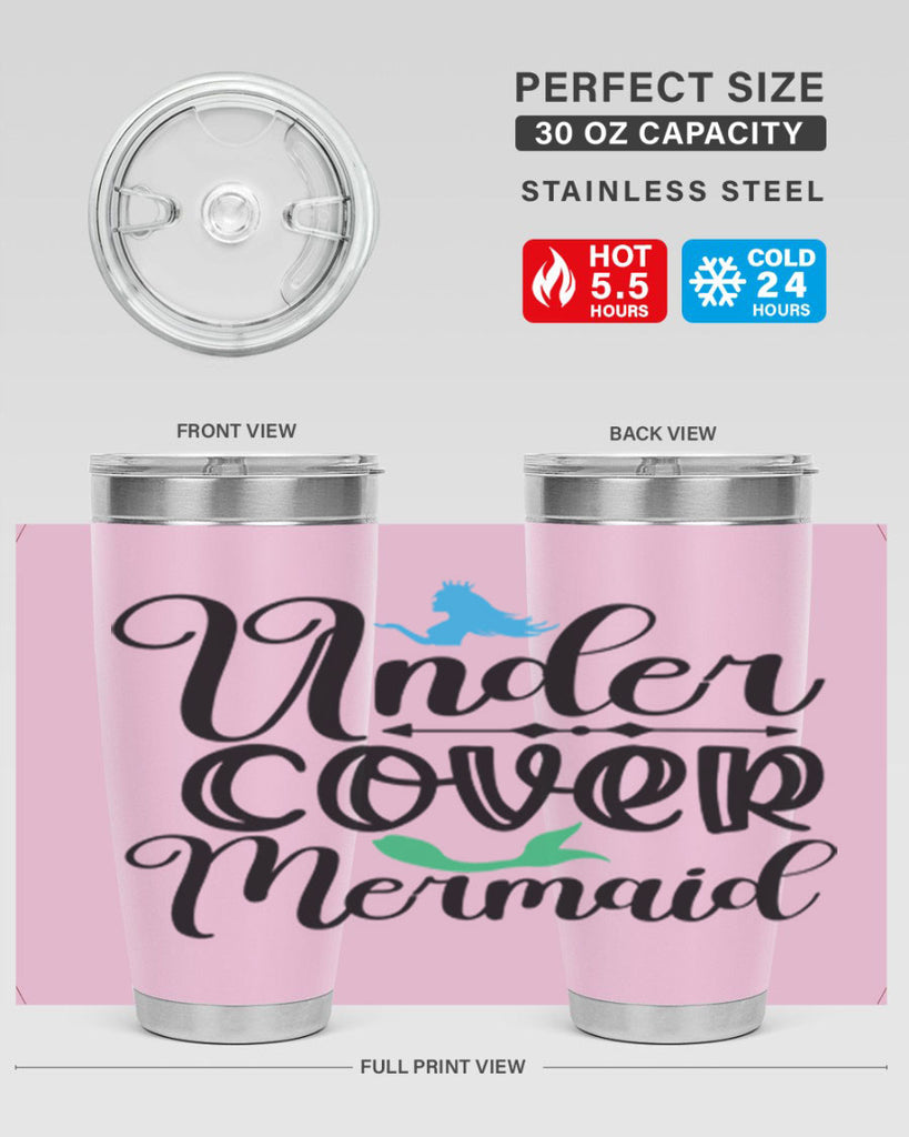 Under Cover Mermaid 651#- mermaid- Tumbler