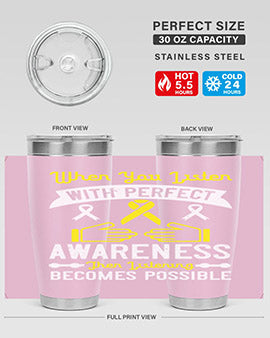 When you listen with perfect awareness then listening becomes possible Style 7#- self awareness- Tumbler