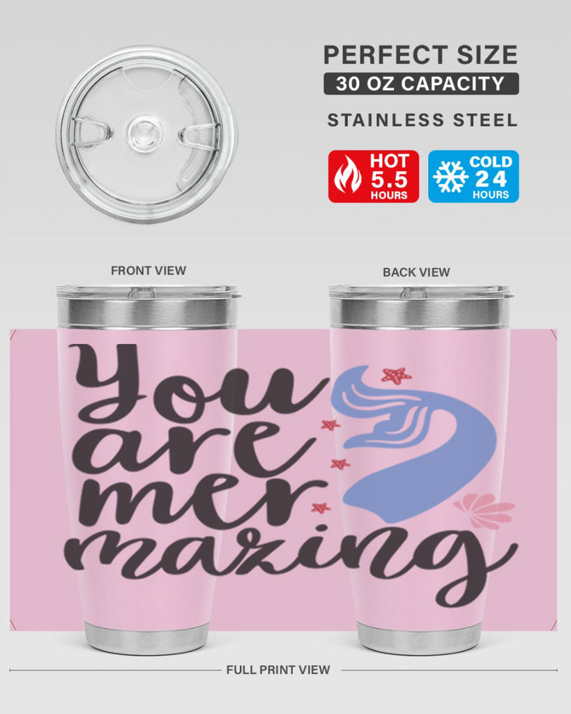 You are mermazing 681#- mermaid- Tumbler