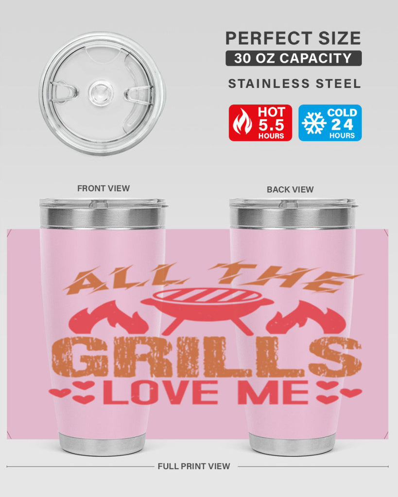 all the grills love me 50#- bbq- Tumbler