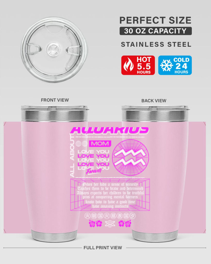 aquarius 86#- zodiac- Tumbler