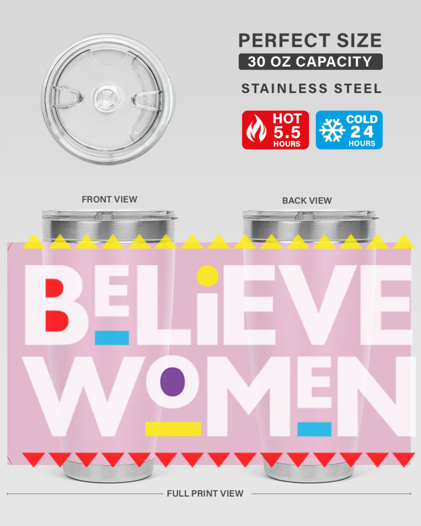 believewomen 254#- black words phrases- Cotton Tank