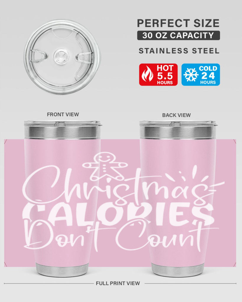 christmas calories dont count 45#- kitchen- Tumbler