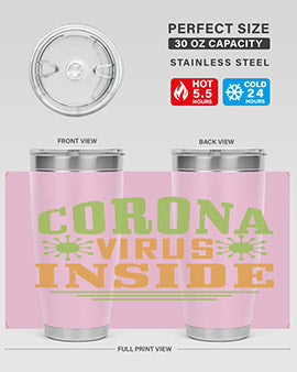 coronavirus inside Style 2#- corona virus- Tumbler